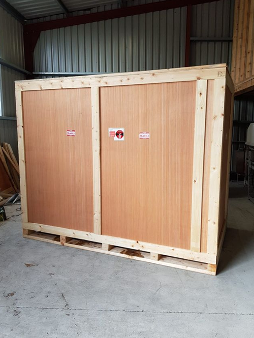 Crating a machine at the customer site stage 4